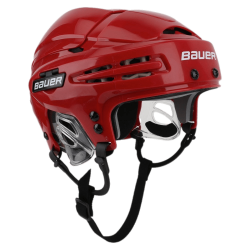 Red Bauer Hockey Helmet transparent PNG - StickPNG