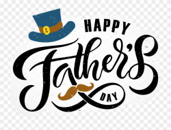 Report Abuse - Happy Fathers Day Typography Clipart (#975064 ...