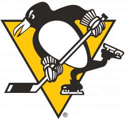 Pittsburgh Penguins Primary Logo (1973) - A penguin skating, holding ...