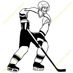 83+ Hockey Player Clipart | ClipartLook