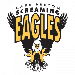 Cape Breton Screaming Eagles Primary Logo (1998) - An Eagle coming ...