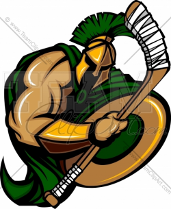Spartan Hockey Logo Clipart Image.