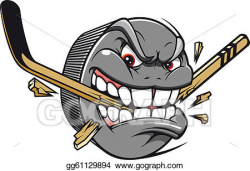 Vector Stock - Hockey puck mascot. Clipart Illustration ...