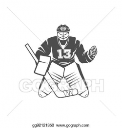 EPS Illustration - Ice hockey player. Vector Clipart ...
