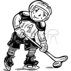 child hockey player clipart. Royalty-free clipart # 381573