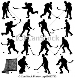 free hockey printable stencils | Isolated on white ...