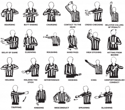 Basic Referee Penalty Hand Motions - indyfuelhockey.com | Hockey is ...