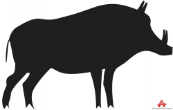 Hog Pig Silhouette | Free Clipart Design Download