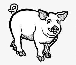 Wild Boar Line Black And White Free - Hog Clipart Black And ...