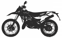 Clipart - Motorbike Enduro Silhouette 3