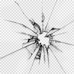 Broken glass with hole , Drawing , wall crack transparent ...