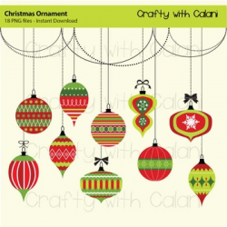 Christmas ornament clipart, Holiday Clipart, Christmas Art & Craft