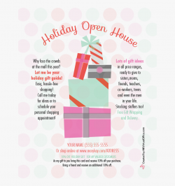 Stack Of Presents - Mary Kay Holiday Open House Flyer ...