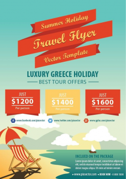 Summer holiday travel flyer template. 1000+ awesome free ...