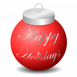 Clipart - Happy Holidays Ornament