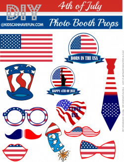 4th of July Photo Booth Props #4thofjuly #photoprops #photography ...