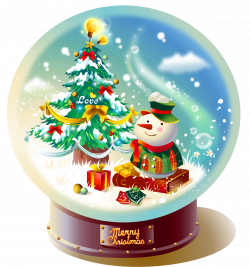 Transparent Christmas Snowglobe with Snowman PNG Picture | Gallery ...