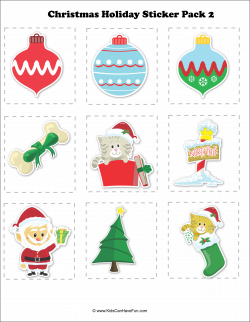 Christmas #Holiday #sticker Pack 2 http://www.kidscanhavefun.com ...