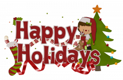 Christmas Happy Holidays Clip Art – Free Cliparts