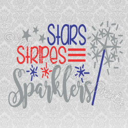 Majestic Moose Prints - Stars Stripes & Sparklers SVG