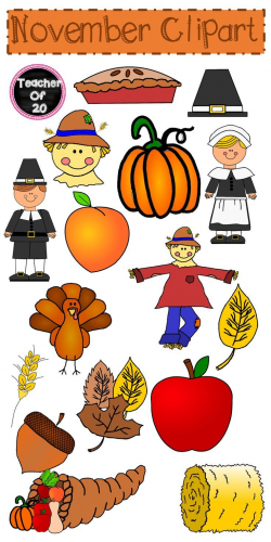 November Clipart Pack | Author Resources / Advice | Clip art ...