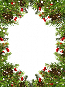 Christmas Border Frame Transparent PNG Image | Christmas Borders and ...