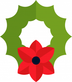 Garland Wreath Christmas - Hand drawn red flower circle 1501*1714 ...
