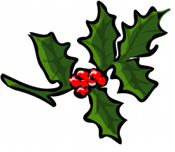 Clipart - Holly Branch