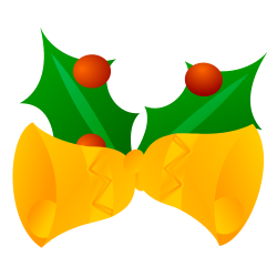 Jingle Bells with holly and berries #holiday #christmas #clipart ...