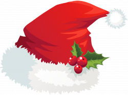 Transparent Santa Hat with Mistletoe PNG Picture | Christmas ...