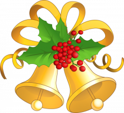 christmasillustr.quenalbertini: Christmas Gold Bells with Mistletoe ...