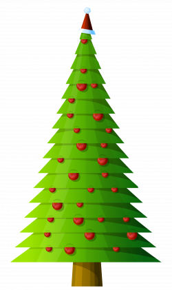 28+ Collection of Contemporary Christmas Tree Clipart | High quality ...