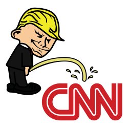 Pi$$ing Trump Badboy CNN Clear Sticker (MADE IN THE USA) - Keep and ...