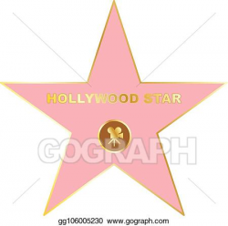 Vector Clipart - Walk of fame star icon. Vector Illustration ...