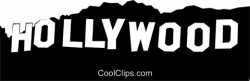 Hollywood sign outline clipart images gallery for free ...