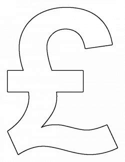Pound sign pattern. Use the printable outline for crafts, creating ...