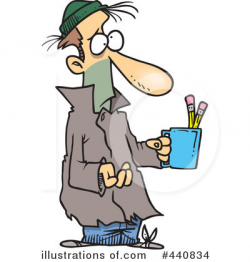 Homeless Clipart #440834 - Illustration by toonaday