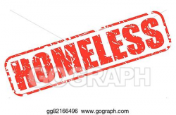 Vector Art - Homeless red stamp text. EPS clipart gg82166496 ...