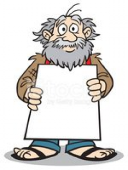 Homeless Man Holding Sign stock vectors - Clipart.me