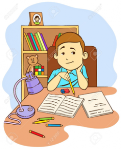 Kid Doing Homework Clipart | Free Images at Clker.com - vector clip ...