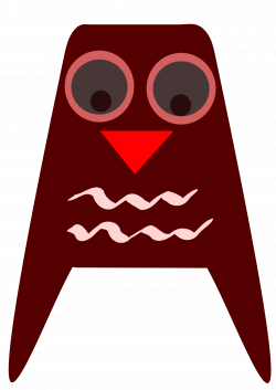 Clipart - Boring owl