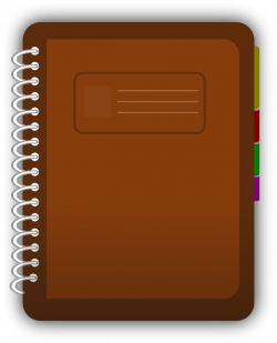 Notebook clipart journal - Pencil and in color notebook clipart journal