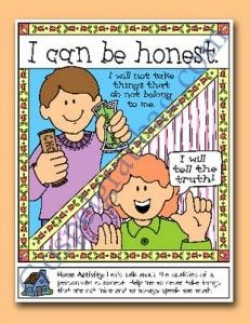 I Can Be Honest poster or coloring page | LDS - Sunbeam ...
