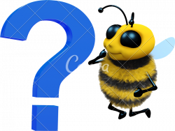 3d Honey Bee Question Mark - Photos by Canva