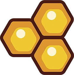 Amazon.com: Cute Simple Golden Yellow Honey Cartoon Art ...