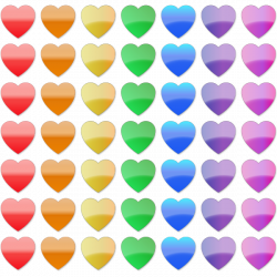 Stock Clip Art - Rainbow Hearts | Graphics & Printables | Pinterest ...