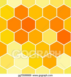 Vector Art - Seamless honeycomb pattern. EPS clipart ...