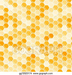 EPS Illustration - Orange honeycomb background. Vector ...