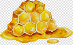 Honey Background clipart - Yellow, Honeycomb, Food ...
