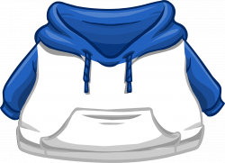 Blue and White Two-tone Hoodie | Club Penguin Wiki | FANDOM powered ...